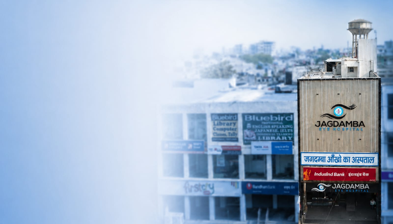 Jagdamba Eye Hospital Bhiwadi — Hospital Building