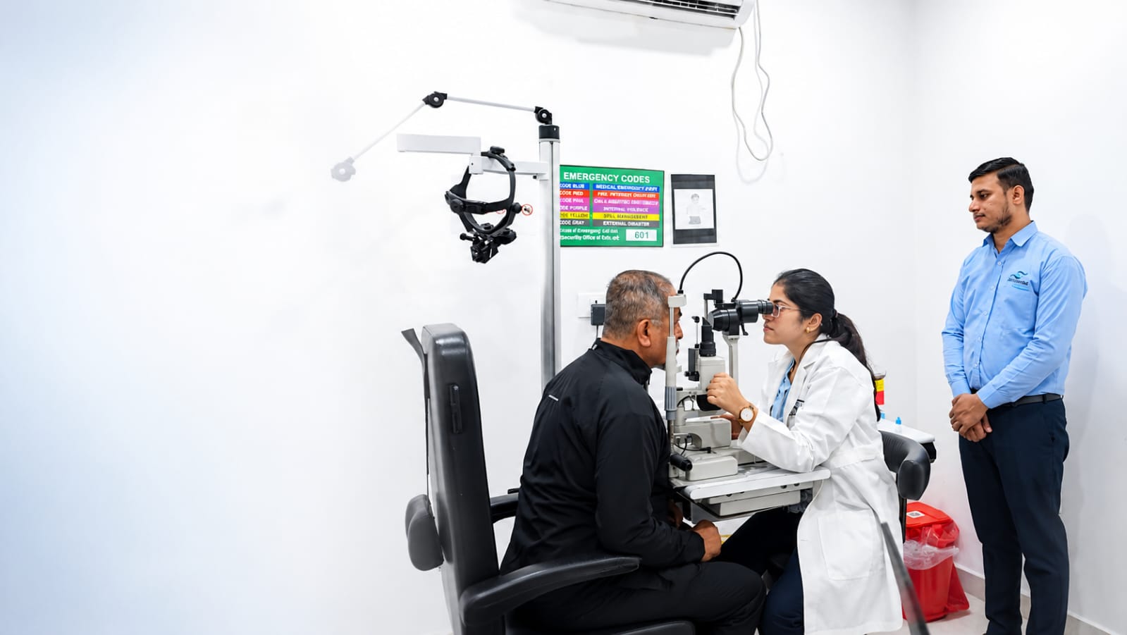 Slit-Lamp Eye Examination at Jagdamba Eye Hospital Bhiwadi